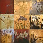 Patch Canvas Paintings - Iris Nine Patch II
